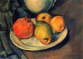 Stillleben mit Granatapfel und Birnen Paul Cezanne